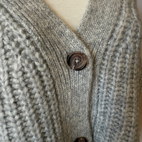 JENNI KAYNE COCOON CARDIGAN OVERSIZED GRANDPACORE BOYFRIEND WOOL BABY ALPACA S - Picture 3 of 11